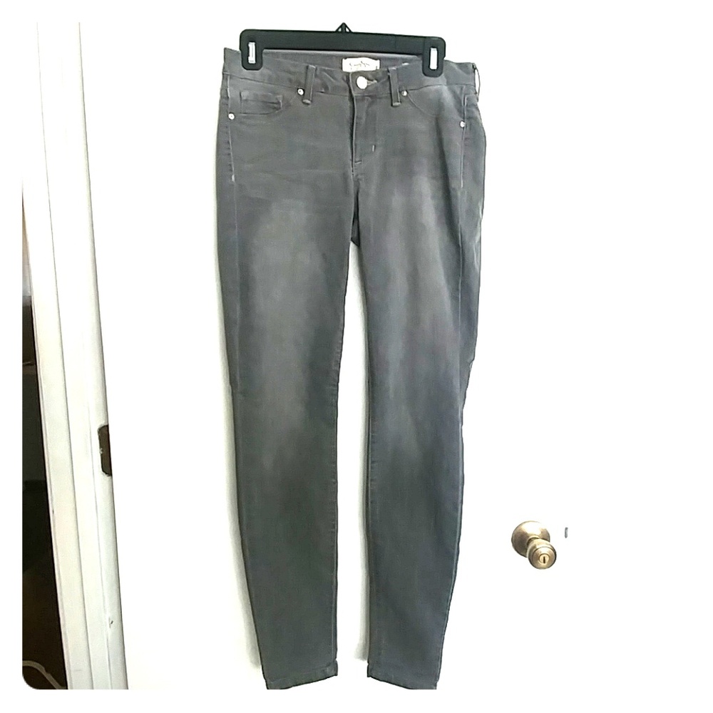 Jessica Simpson Kiss Me Skinny Gray Jeans 28